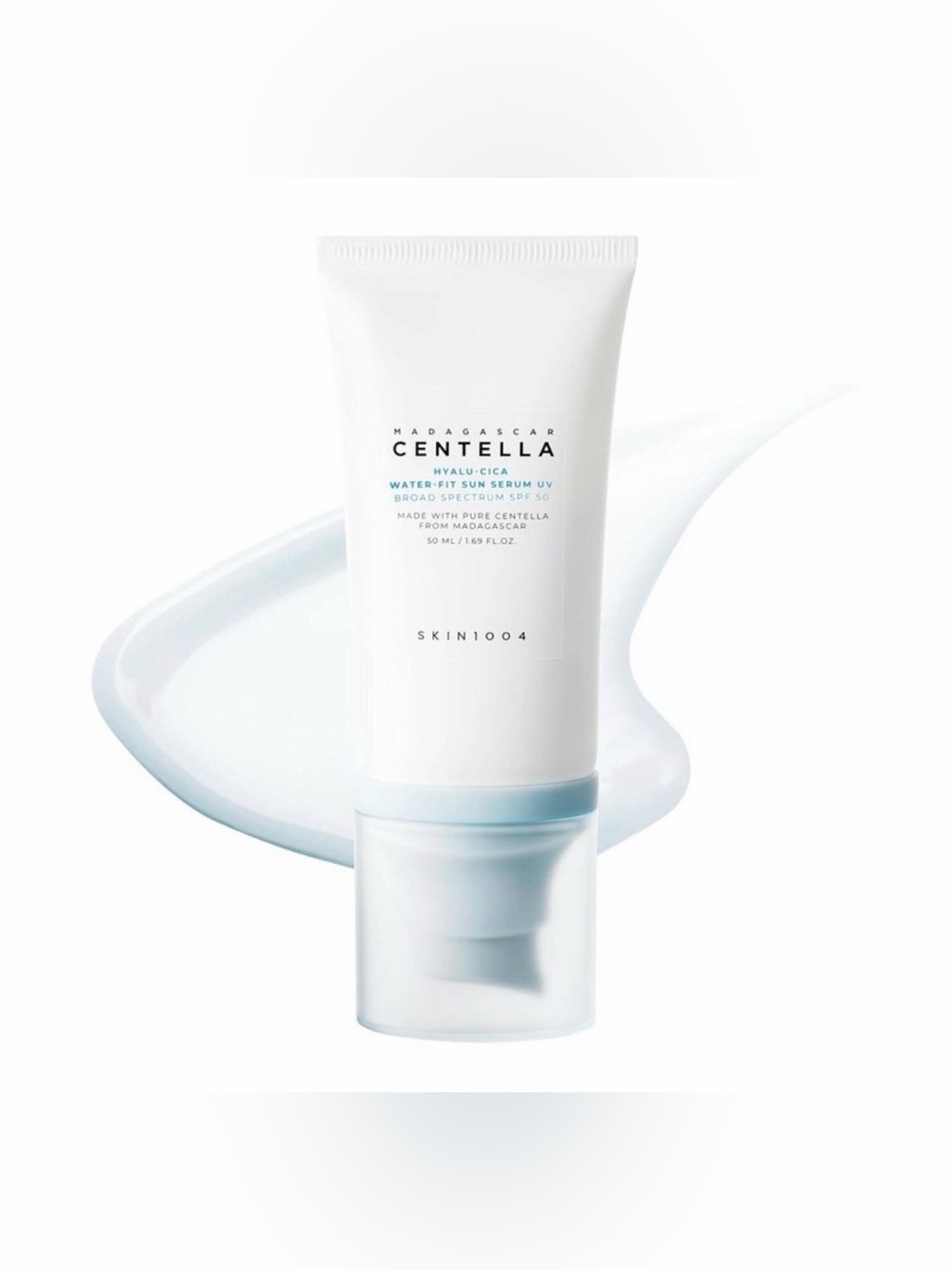 SKIN1004 Madagascar Centella Hyalu-Cica Water-Fit Sun Serum UV, SPF 50, 1.69 oz